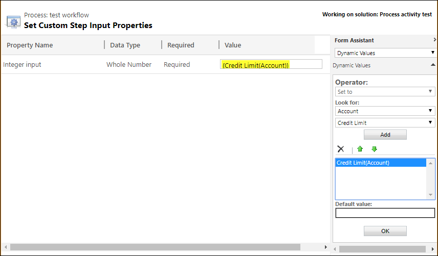 Establecer la entrada decimal.
