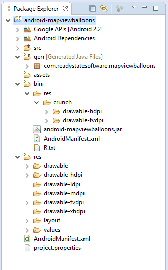 Example library project in Eclipse