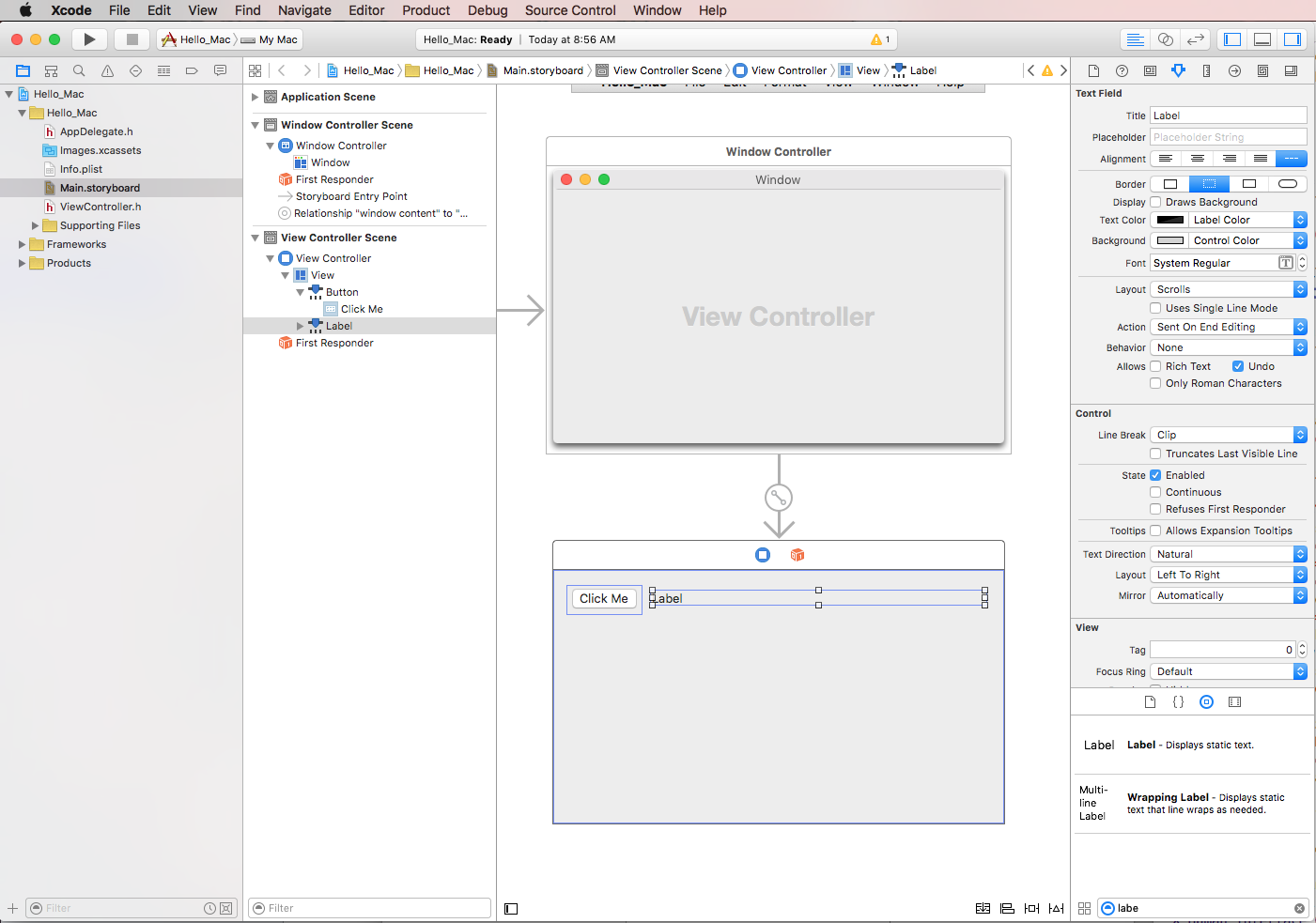 Cambio del tamaño de la etiqueta