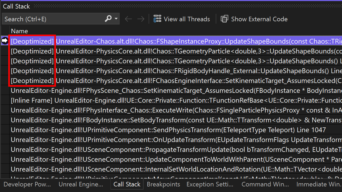 Depuración dinámica de C++
