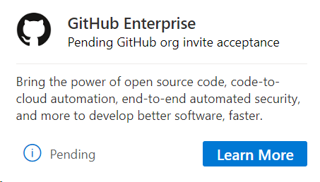 GitHub Enterprise a falta de la aceptación de la invitación