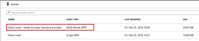 Captura de pantalla de los recursos de lista de directorios.