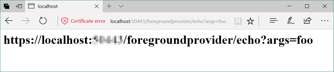 mensaje de respuesta del portal del dispositivo