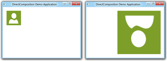resultado de aplicar un grupo de 2d transformaciones a un objeto visual
