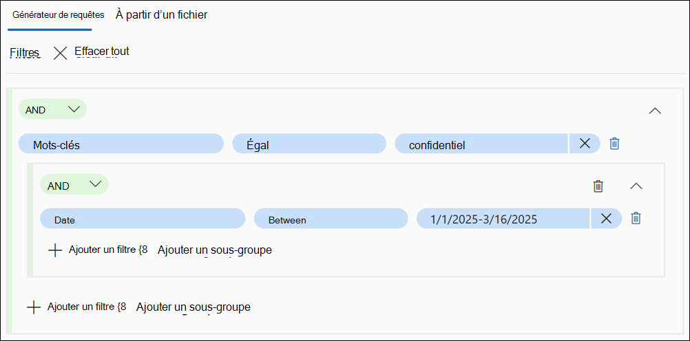 Exemple de générateur de requêtes.