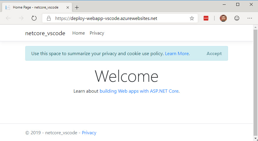 Déploiement réussi de l’application web