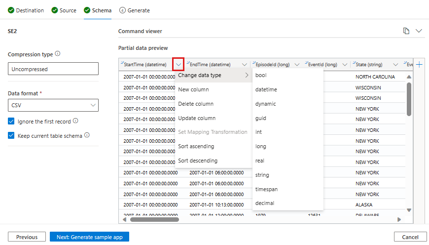 Capture d’écran montrant comment ouvrir les options d’ajustement du schéma.