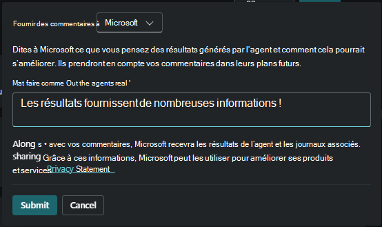 Option de commentaires sur le produit