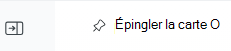 Capture d’écran de l’icône qui contrôle le basculement du panneau latéral pour afficher le tableau d’épingle.
