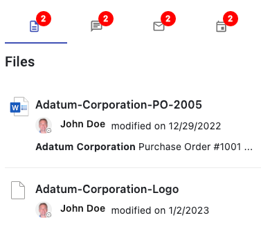 Afficher des fichiers à partir de OneDrive Entreprise