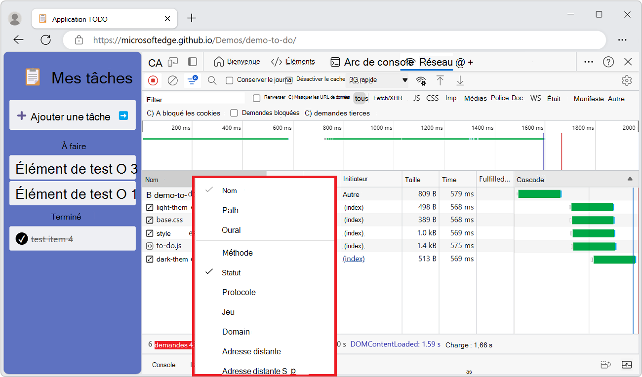 Ajout d’une colonne à la table Requests