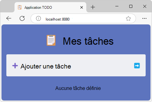 Démonstration de l’application TODO DevTools