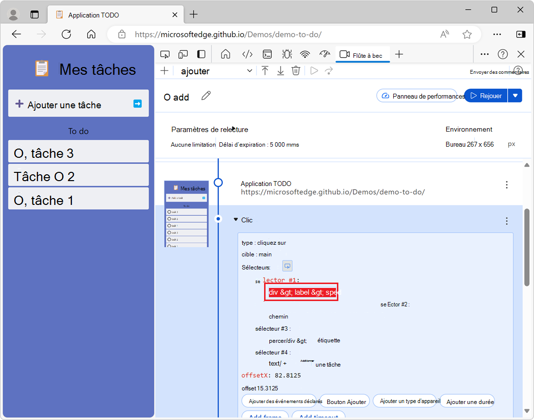 Zone d’entrée de la valeur du sélecteur