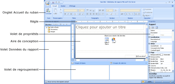 Mode Création du Générateur de rapports version&nbsp;2.0