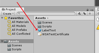 Capture d’écran montrant comment créer un préfabriqué de l’objet LabelText.