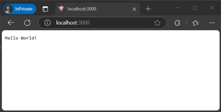 メッセージが表示されたブラウザーのスクリーンショット。