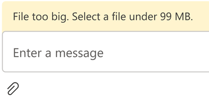 ファイルアップロードエラーバー