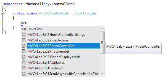 スニペット名の入力を開始する スニペット名の入力を開始する