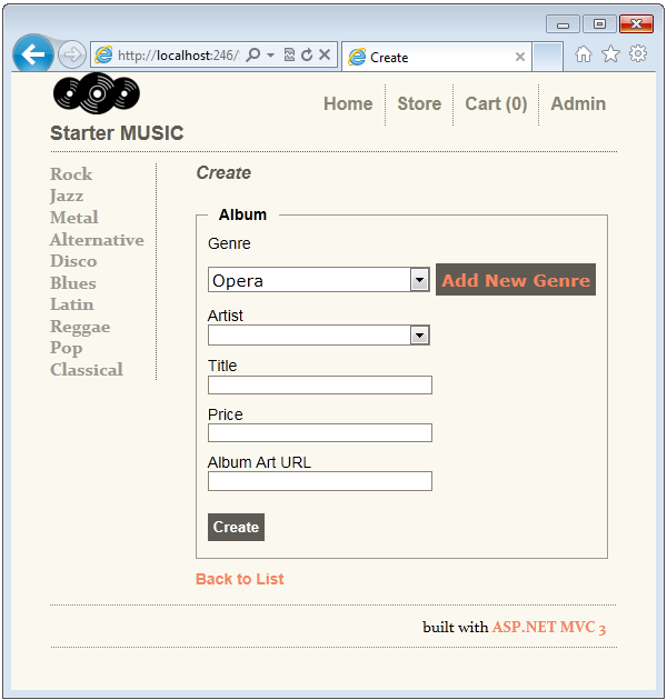 ドロップダウン リストで値が設定されている画像