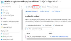 [保存] ボタンの場所を示すスクリーンショット。