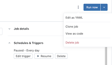 [コードとして表示] メニュー項目