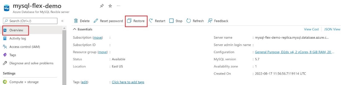 概要ページのスクリーンショット。
