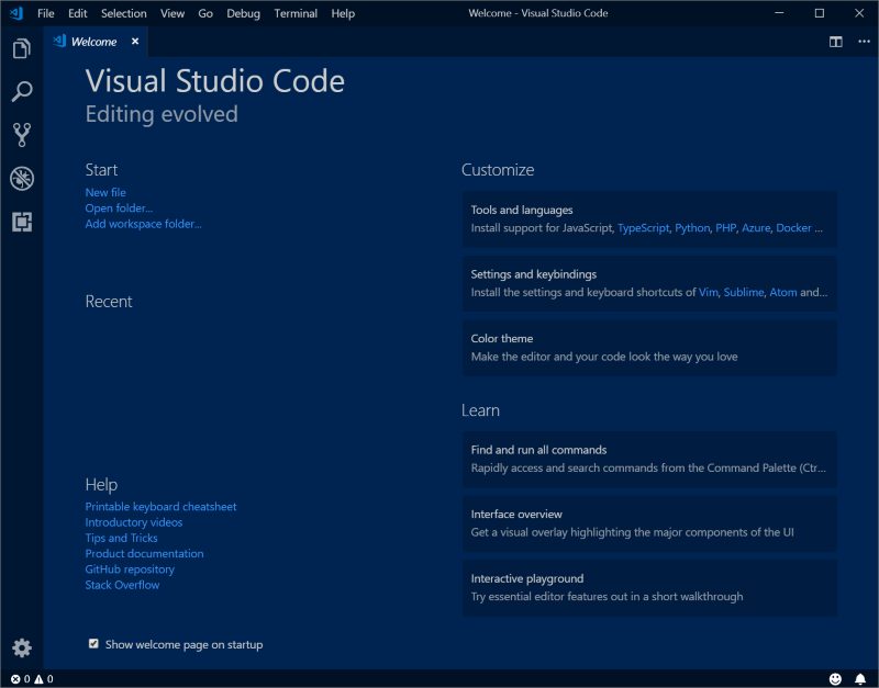 Visual Studio Code。