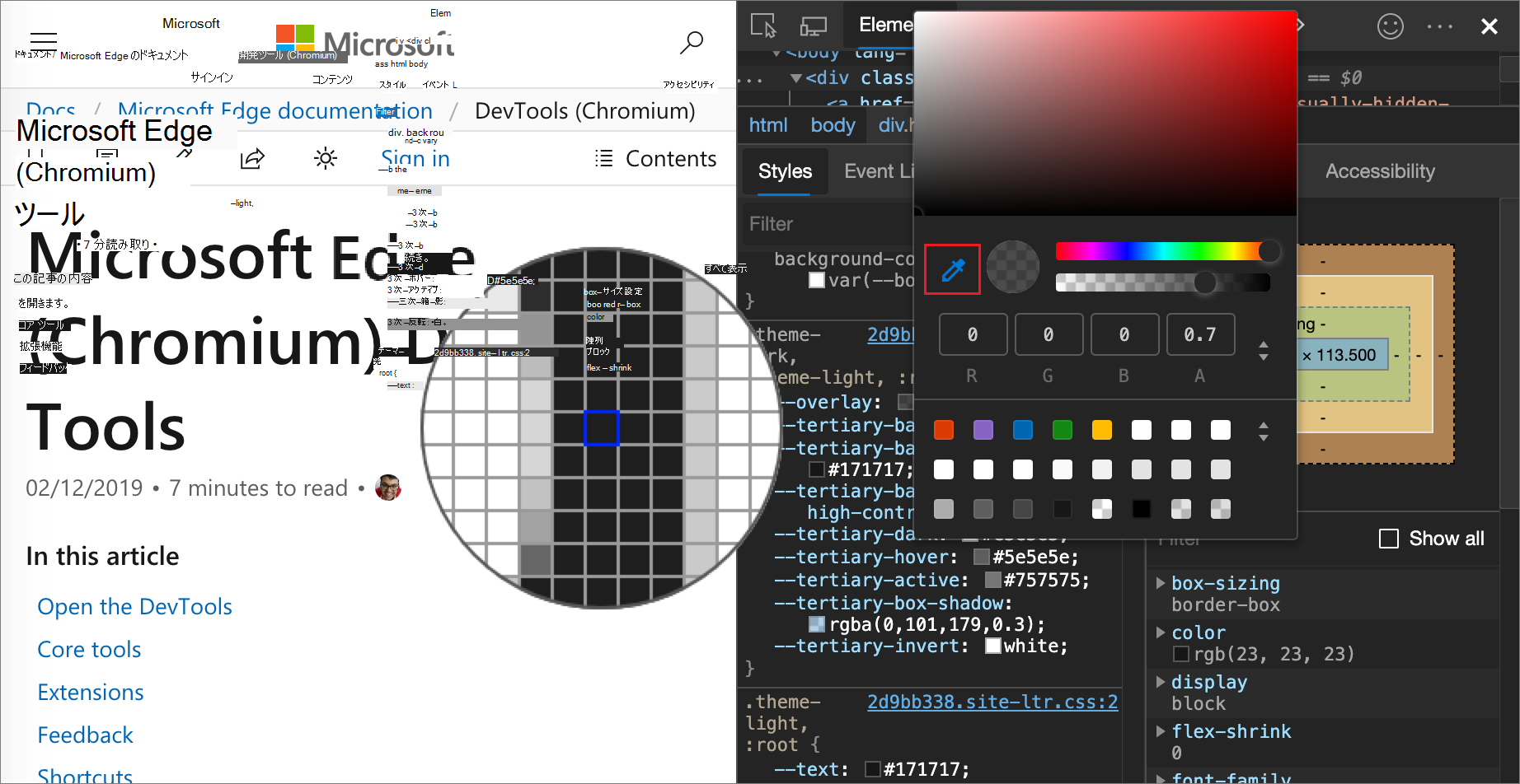 スポイトの使用