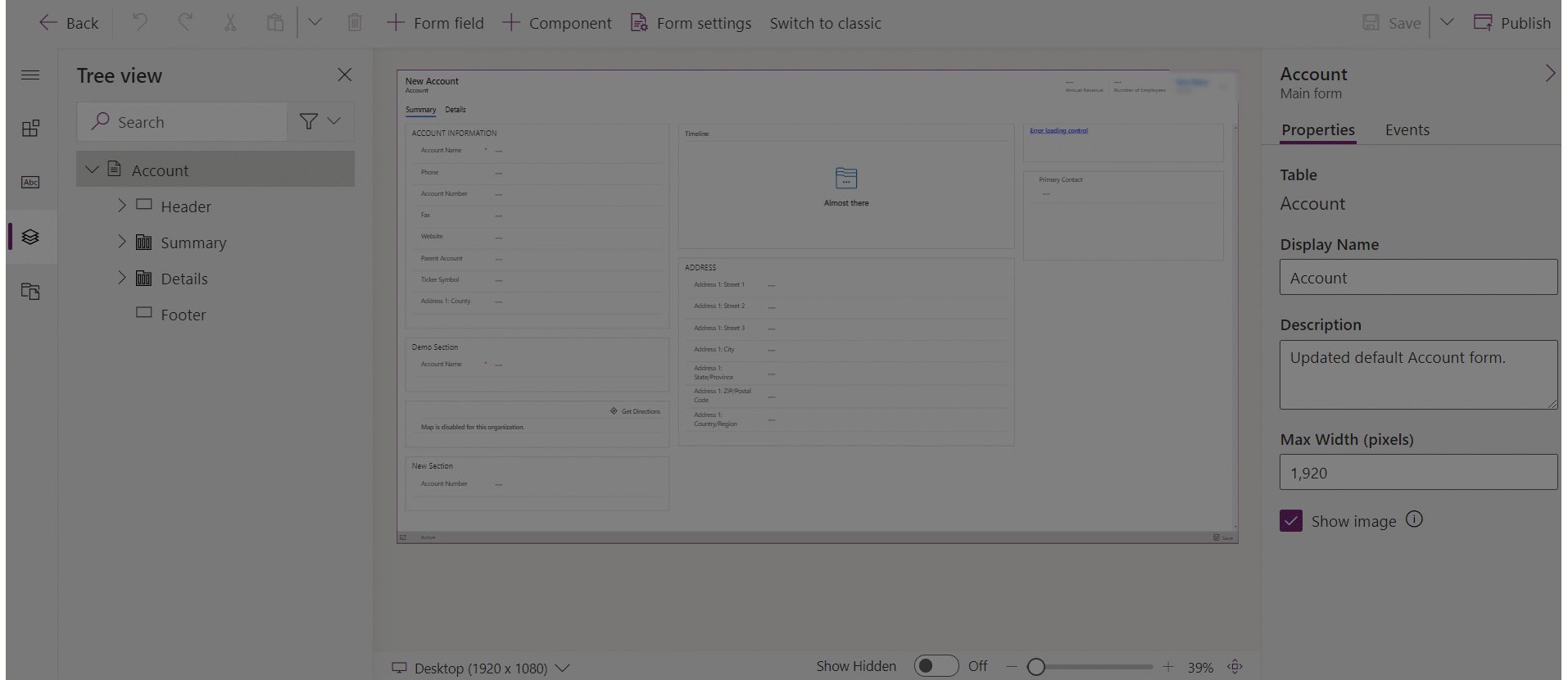 選択範囲を使用してタブを追加する