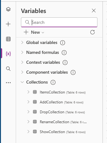 アプリで展開されたギャラリー ビューのスクリーンショット。