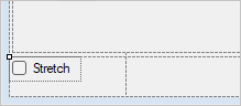 スクリーンショットは、Stretch という名前の CheckBox コントロールを示しています。