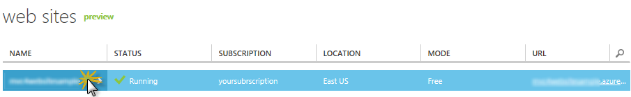 웹 사이트 관리 페이지 열기 웹 사이트 관리 페이지 열기