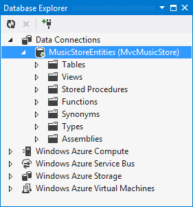 MvcMusicStore.mdf 연결 MvcMusicStore.mdf 연결