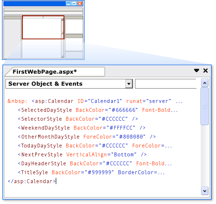원본 보기의 일정 컨트롤 원본 보기의 일정 컨트롤