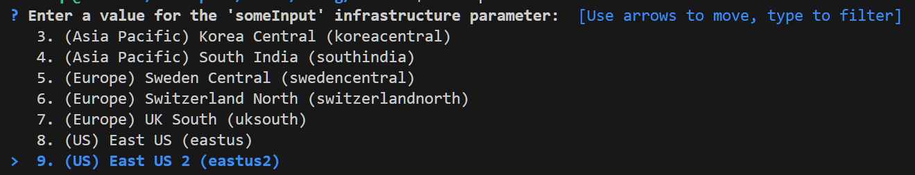AI 위치를 묻는 메시지를 표시하도록 usageName을 설정하는 스크린샷