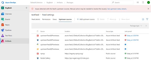 마지막으로 동기화된 열의 아이콘입니다.
