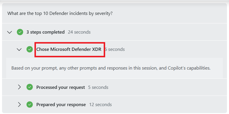 플러그 인 선택을 강조 표시하는 프로세스 로그 단계를 보여 주는 스크린샷