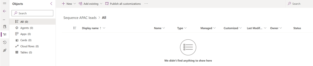 시퀀스를 추가하기 위해 솔루션을 여는 스크린샷.