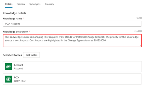 설명을 강조 표시하는 참조 자료 원본의 스크린샷.