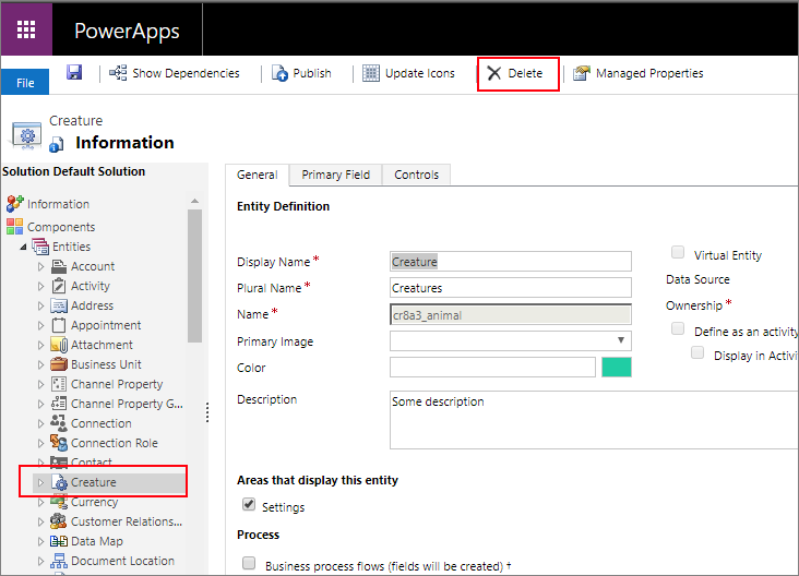 메뉴 모음에서 명령을 삭제합니다.