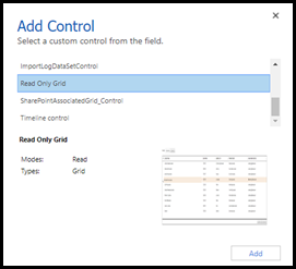 컨트롤을 선택합니다.