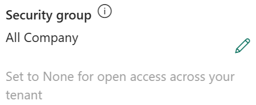 편집 아이콘을 선택하여 보안 그룹을 선택합니다.
