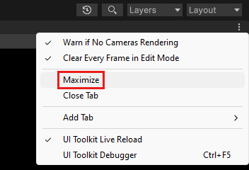 게임 창에 대한 최대화 명령의 스크린샷
