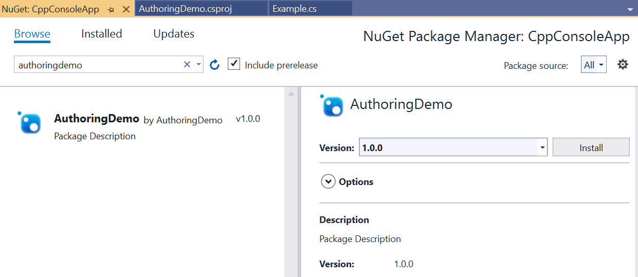 NuGet 패키지