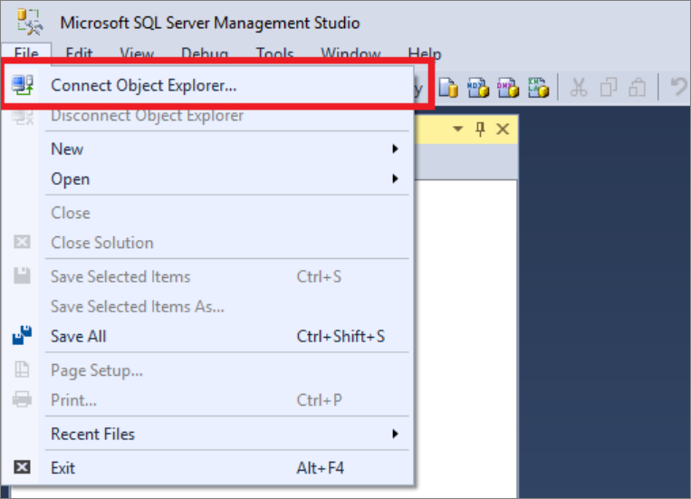 SQL Server-objectverkenner