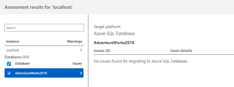 Schermopname van het evaluatierapport.