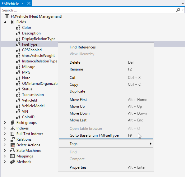 Navigate to elements.