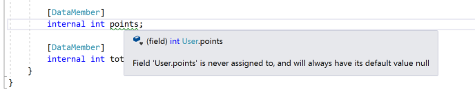 Waarschuwingsbericht voor niet-toegewezen variabele