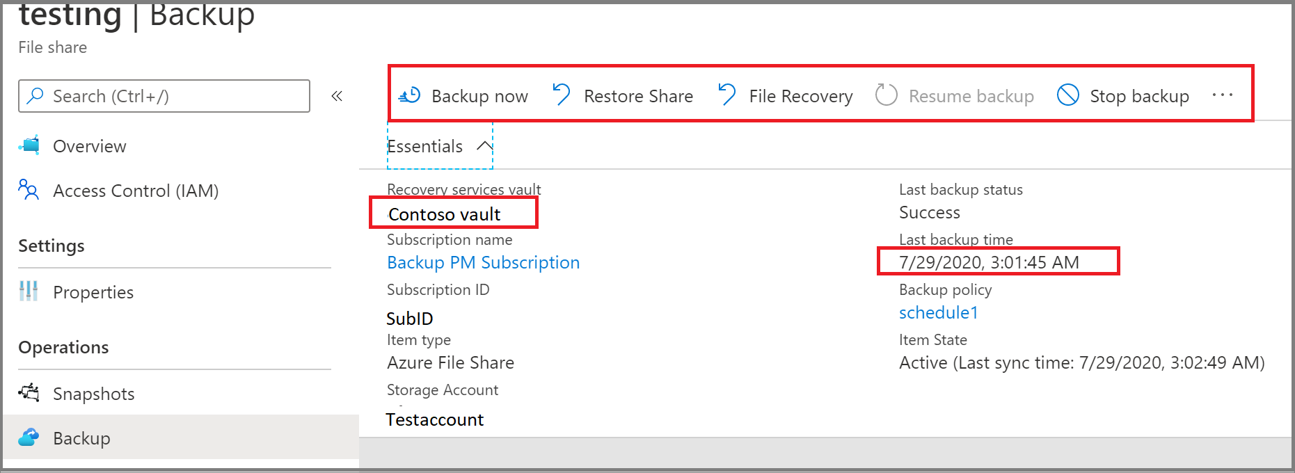 Zrzut ekranu przedstawia listę elementów Vault Essentials.