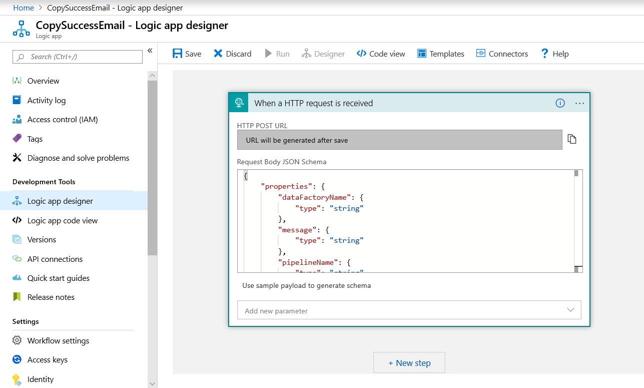 Przepływ pracy dla udanej wiadomości e-mail